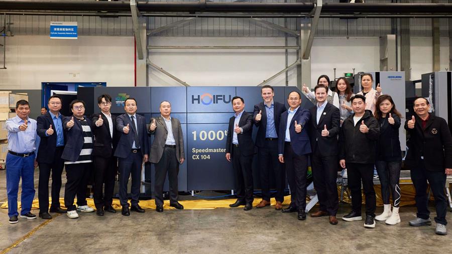 La millième Speedmaster CX 104 livrée à un imprimeur d'emballages chinois