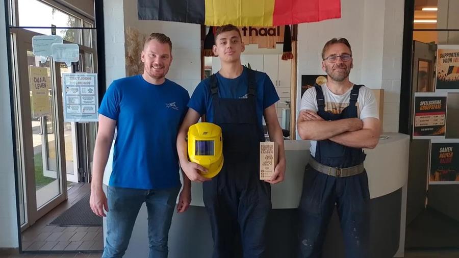 Ali Baltali, apprenti chez Wetech, est champion de Belgique de soudage virtuel