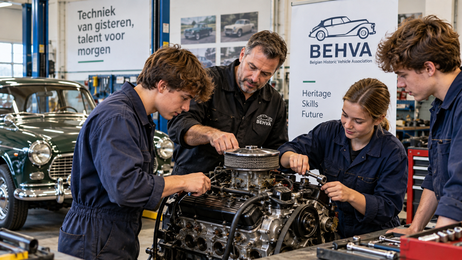 BEHVA brengt oldtimertechniek naar de klas en koppelt talent aan bedrijven