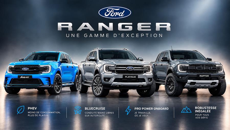 Ford Ranger: une gamme élargie au sommet du segment
