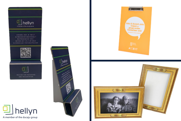 Op zoek naar een origineel bedrijfsgeschenk?  Hellyn maakt het voor u!