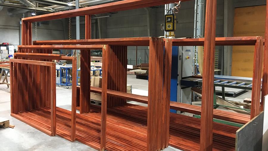 FSC-Padouk ramen voor erfgoedsite universiteit Luik